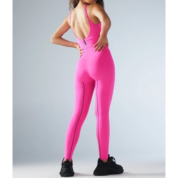 Savage X Fenty Hotline  Jumpsuit Hot Pink 1X - Picture 2 of 5